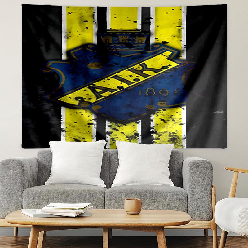AIK Fotboll Print Tapestry, Lightweight Wall Hanging, for Bedroom, Dorm, Living Room, Home Art Decor, Birthday Christmas Gift for Friends