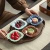 Керамическая чайная тарелка Changbaosen с сердцевиной лотоса