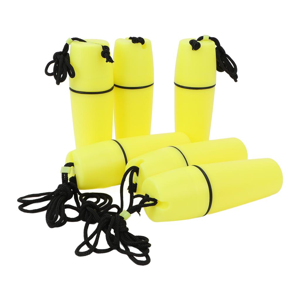 6PCS Kayak Container Bottle ABS Waterproof Portable Kayak Sealed Bottle Dry Canister with Hook Rope