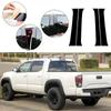 Fit For Toyota Tacoma 2016-2023 Car Pillar Posts Cover Panel Stickers Glossy Piano Black Auto Door Window Column Trims Kits 4Pcs