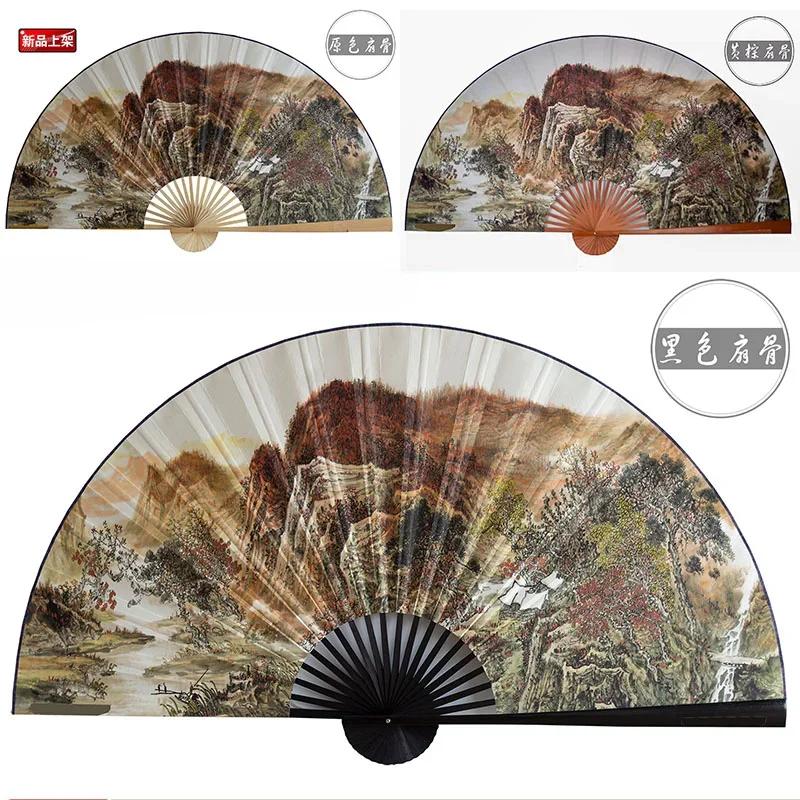 50x88 см большой веер для рисования из бумаги, настенный декоративный складной веер для офиса, зала, дома, гостиной, декоративный веер Lucky Strike