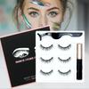 Magnetic Eyelashes Natural False Eyelashes Fake Eyelashes On Magnets with Waterproof Eyeliner Pen & Tweezers Lashes Makeup Kit