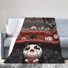 Покрывало-одеяло с принтом The Binding of Isaac, флисовое, для видеоигр, ультрамягкое, плед для автомобиля
