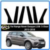 Fit For Range Rover Evoque L538  5-Door 2013-2018 Door Window Decal Pillar Posts Sticker Cover Trim Car Accessories Glossy Black