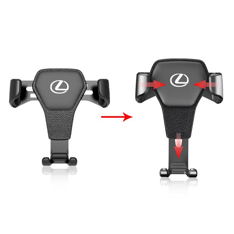 Interior Stickers Gravity Car Phone Holder Smartphone Navigation GPS Holder Accessories For Lexus EX300H RX450H IS300H ES300H NX