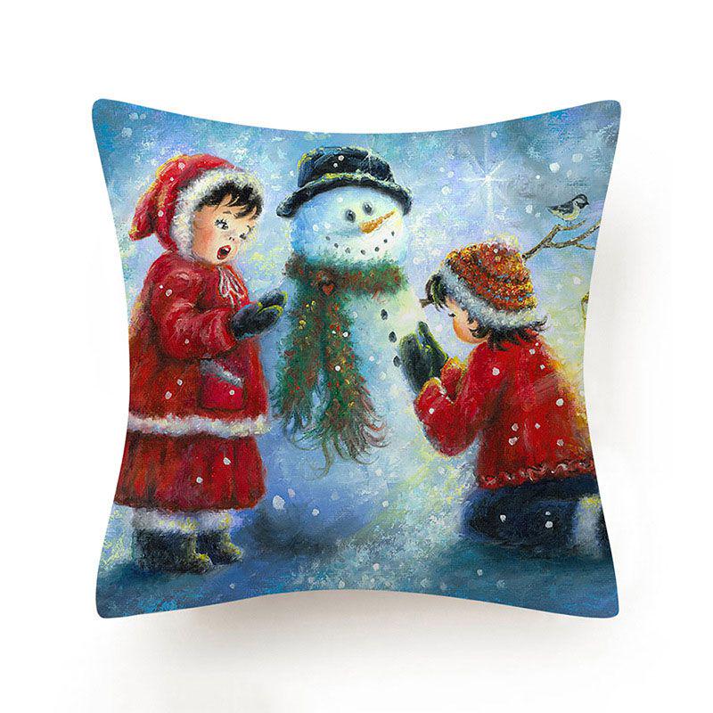 Stylish And Unique Christmas Snowman Pillow Case Perfect For Holiday Home Decor