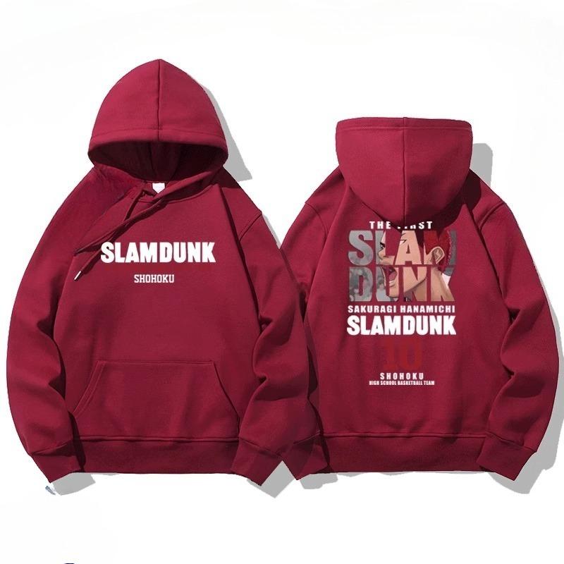 НАСА совместный осенне-зимний мультяшный принт «Слэм-данк» студенческая толстовка с капюшоном для мужчин и женщин, пуловер с длинным рукавом на флисе