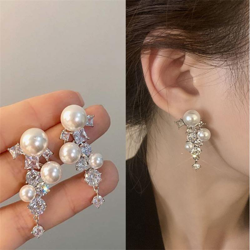 Korean New Simple Temperament Pearl Earrings Fashion Small Versatile Earrings Women's Jewelry