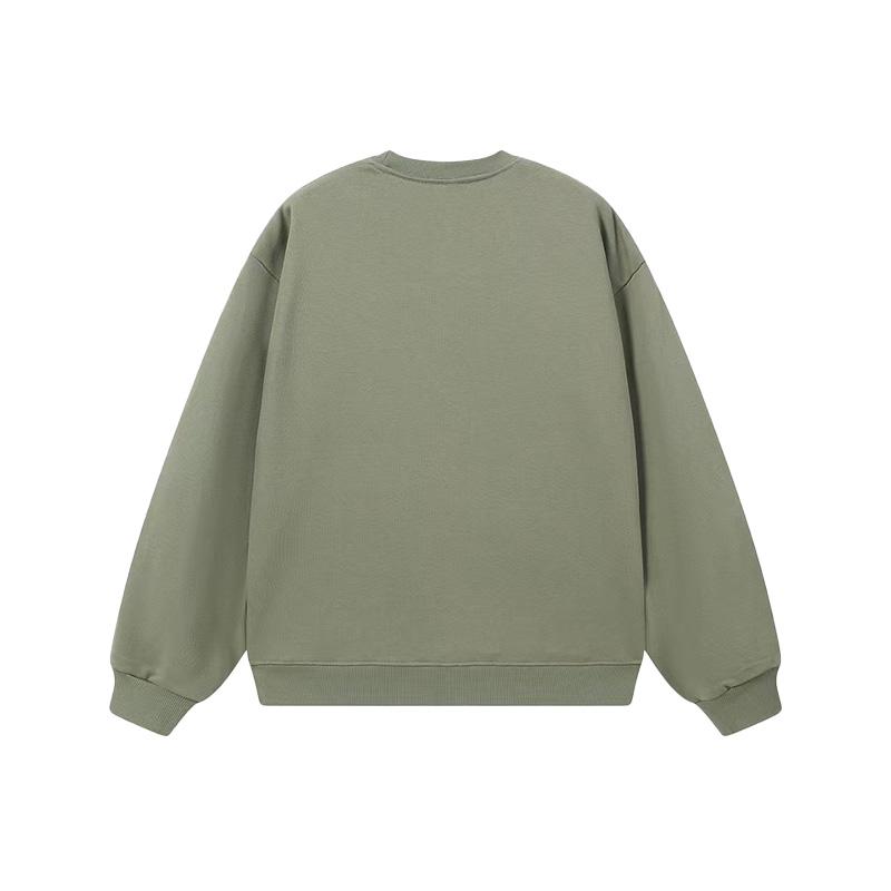 Li Ning Однотонный Удобный Минималистичный Студенческий Стиль Логотип Бег Спорт Повседневный Свитшот с Длинным Рукавом Унисекс свитшот AFDL38-1