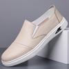 Новая обувь для мужчин Натуральная кожа Повседневная обувь Обувь для отдыха Плоская обувь Мягкая коровья кожа Слипоны Лоферы