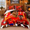 Printed 3Pcs Bedding Set Lamine Yamal Pattern Bed Sheet Pillowcase For Bedroom Decor