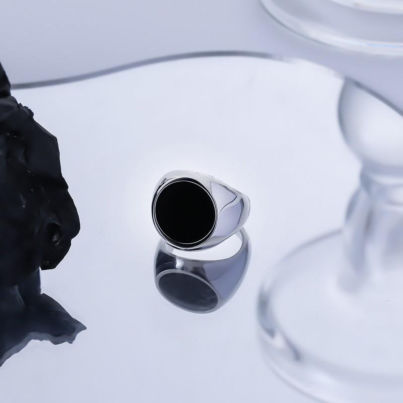 Adjustable Open Ring Men Women Minimalist Geometric Round Resin Inlay Copper Band Vintage Chic Fashion Jewelry