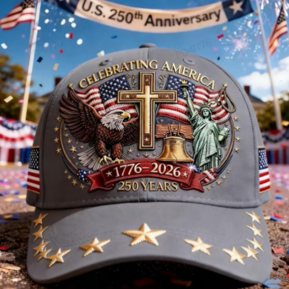 Us 250th Anniversary Cap Versatile Flag Embroidery Hat Statue Of Liberty Hat Retro Patriotic Baseball Cap For Casual Outings
