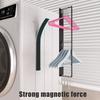 Магнитная вешалка для одежды, вешалка для белья, органайзер для вешалок, прочный держатель для вешалок из углеродистой стали, экономящий место в прачечной, организация и хранение
