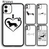 Krajews Dachshund Sausage Art Phone Case Cover For iPhone 14 5 SE 6s 7 8 Plus X XR XS 11 12 13 Pro Max Samsung S21 S22ultra Plus