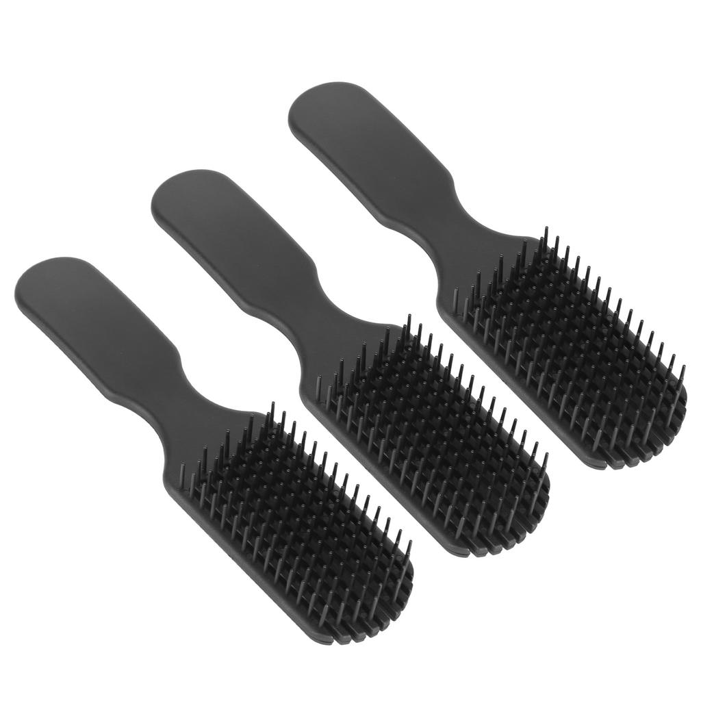 3pcs 9 Rows Hair Brush Wide Tooth Lightweight Ergonomic Detangling Brush for All Hair Types Styling
