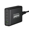 Wozinsky WGCSB 240W GaN зарядное устройство USB-A / 3 x USB-C - черный