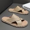 Модные летние легкие шлепанцы с мягкой подошвой для улицы, мужские шлепанцы высокого качества, слипоны, нескользящие шлепанцы, удобная пляжная обувь