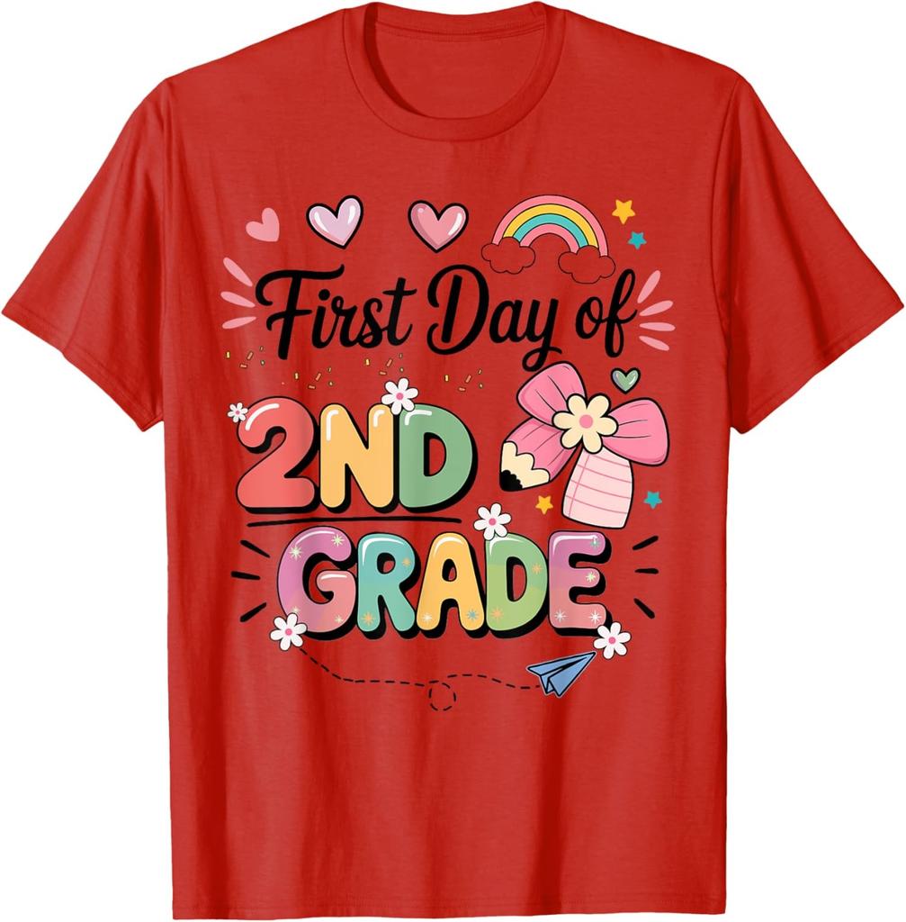 First Day of Second Grade Back to School Teacher T-Shirt