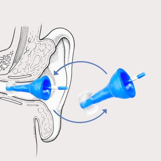 1/2 Pairs Inflatable Earplugs Noise Reducing Hearing Protection Earplugs Waterproof Silicone Concerts Work Study Sleeping Silent Earplugs