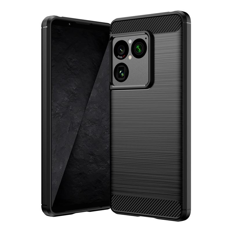 Чехол из матового мягкого ТПУ с карбоновой текстурой для Sony Xperia 1 VIII, чехол, мягкий силиконовый бампер, ударопрочная крышка для Sony Xperia 1 VIII