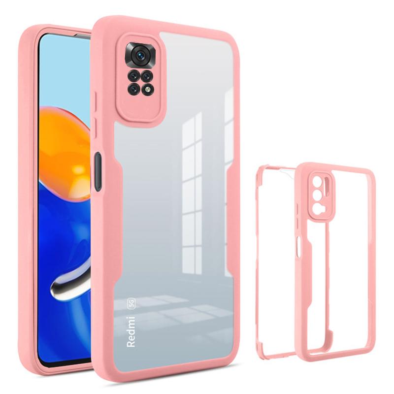 Двойная пленка на передний экран с поворотом на 360 градусов, жесткий задний чехол для Xiaomi Redmi Note 11 10 9 Pro 11S 10A 10C 9T 9A Poco X4 X3 NFC M4 M2 M3 Pro, прозрачный мягкий чехол