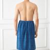 Men Bath Towel Absorbent Quick Dry Bath Wrap Towel with Secure Buckle And Pocket for Gym Spa Sauna Shower