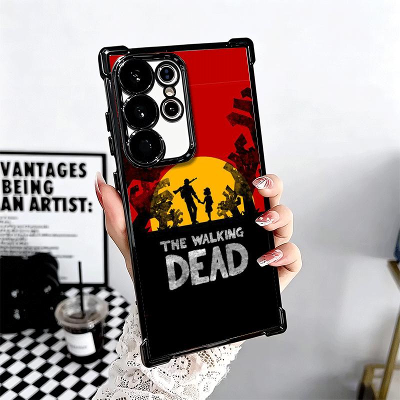 The Walking Deads Plating Phone Case For Samsung Galaxy S24 S25 FE S26 Edge S23 Ultra S22 S21 Plus S20 Anti-Fall Airabag Cover