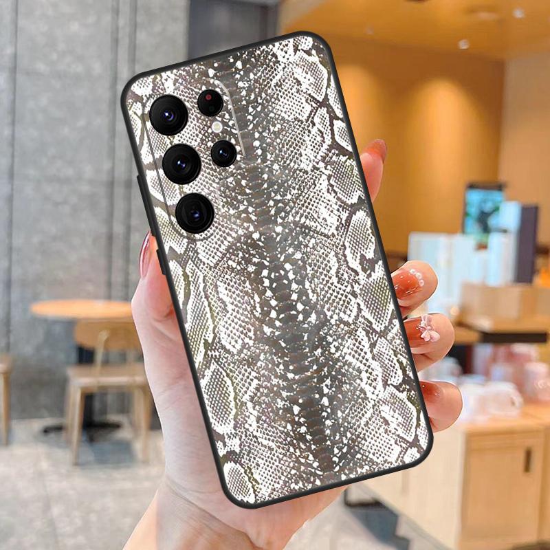 Чехол с принтом змеиной кожи для Samsung Galaxy S23 S22 Ultra S20 S21 FE S9 S10 Note 10 Plus Note 20 Ultra