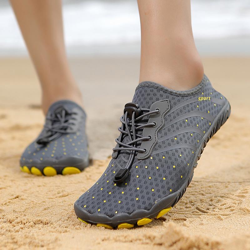 Унисекс водные туфли для улицы, быстросохнущие, нескользящие, дышащие, с мягкой подошвой на пять пальцев, идеально подходят для рыбалки и пляжного отдыха