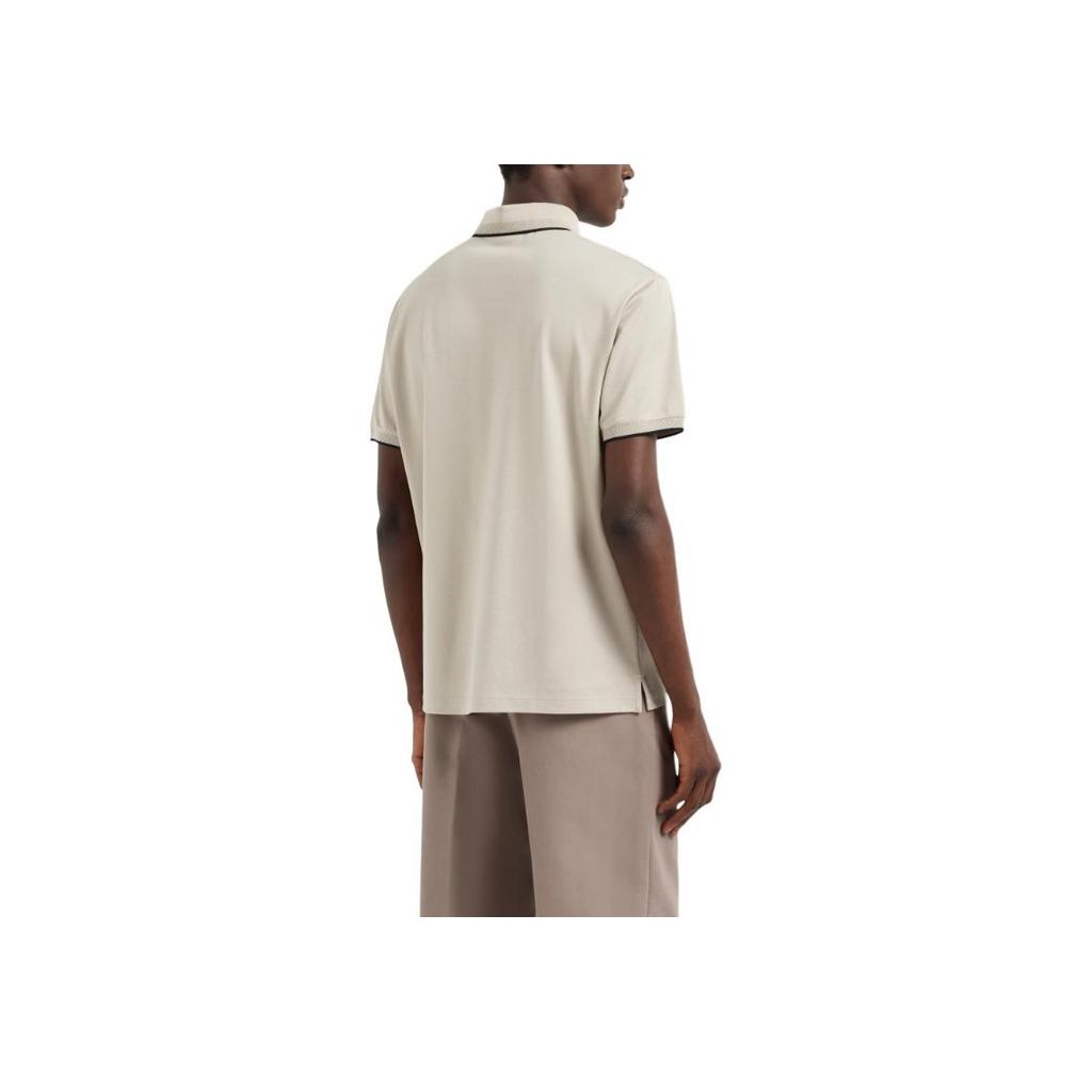 Emporio Armani Однотонная мужская футболка-поло с коротким рукавом Топы Светло-коричневый EM000858-AF12955-U1098
