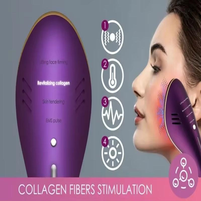Аппарат для подтяжки лица с горячей и холодной терапией EMS, устройство для подтяжки кожи, массажер для лица, шеи и тела, подбородка, V-образная линия для кожи, против морщин