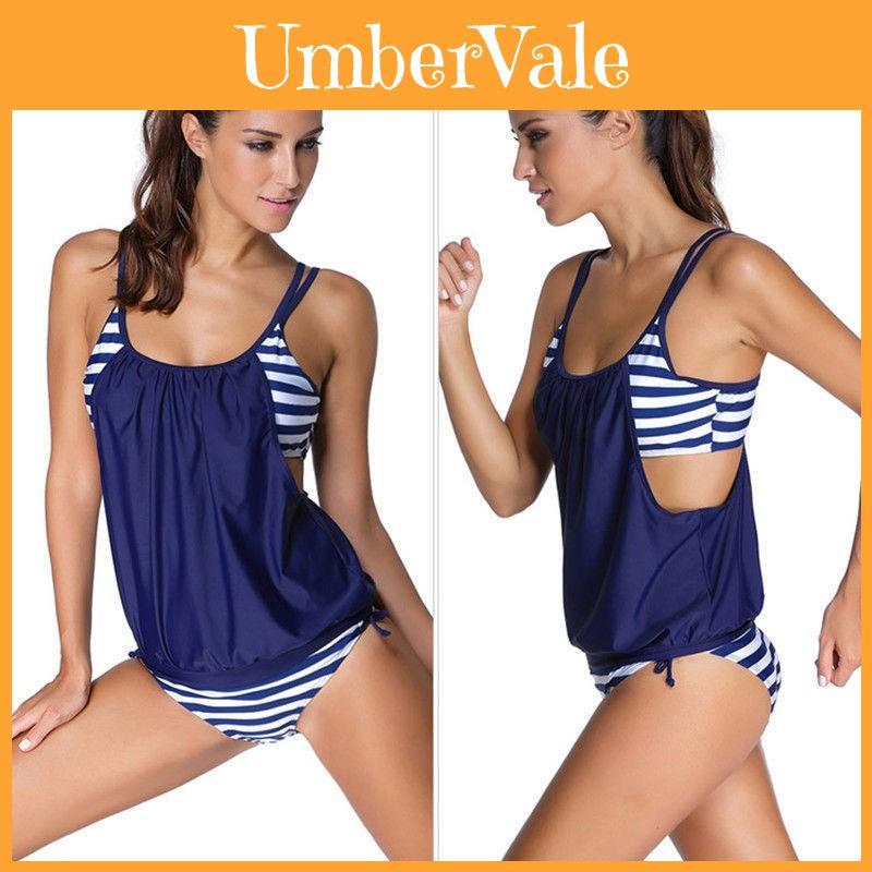 Premium Quality Women's Tankini Bikini Set With Push Up Padded Swimsuit For Beach Fun