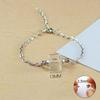 DIY Wishing Bottle Bracelet Multicolor Curve Cube Pendant Gift Vial Cord Bracelet