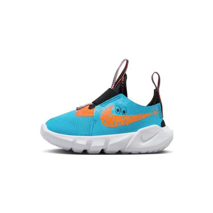 Nike Детские кроссовки Flex Runner 2 Lil TD Blue Lightning Total Orange Black White FV6667-400