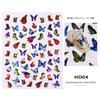 Nail Simulation Laser Butterfly Stickers 3D Stickers Waterproof Cute Butterfly Nail Stickers