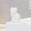Натуральный кристалл руды, мини-украшение Lucky Cat, кристалл, необработанный камень, животное, резьба, украшение для дома, рабочего стола, подарок