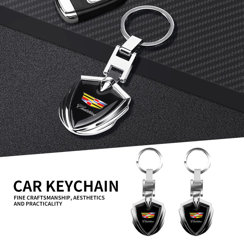 Car Emblem Fashion Metal Keychain 3D Car Metal Key Rings for Cadillac XTS XLR XT4 Escalade Deville DTS ATS BLS CT4 CT5 SRX XT6
