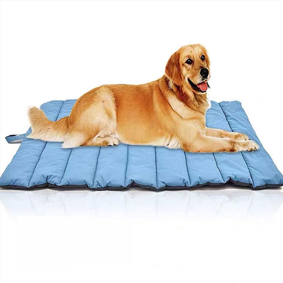 Four Seasons Bite-Resistant Waterproof Dog House with Dual-Sided Mat for Large Dogs