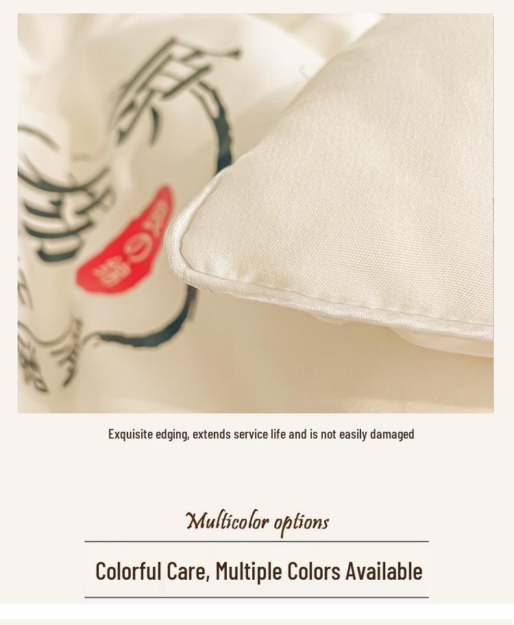 Одеяло из необработанного хлопка и соевого волокна, антибактериальное - Однотонное, Утолщенное для весны, осени и зимы.