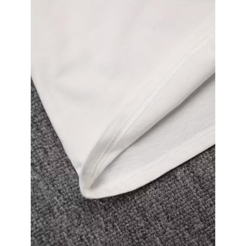 Европейские размеры Стильная белая детская футболка с коротким рукавом и круглым вырезом С очаровательными мультяшными принтами, любимыми детьми, идеально подходит для всех сезонов