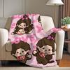 Милые Персонажи M-monchhichi Плед Теплый И Мягкий Подходит Для Спальни Гостиной Дивана Кровати Офиса Путешествий Кемпинга