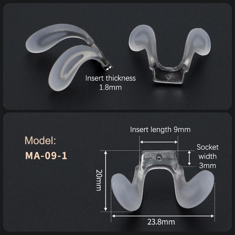 Очки-седловидные Носовые упоры Цельный зажим для переносицы Очки с противоскользящим держателем Аксессуары для очков