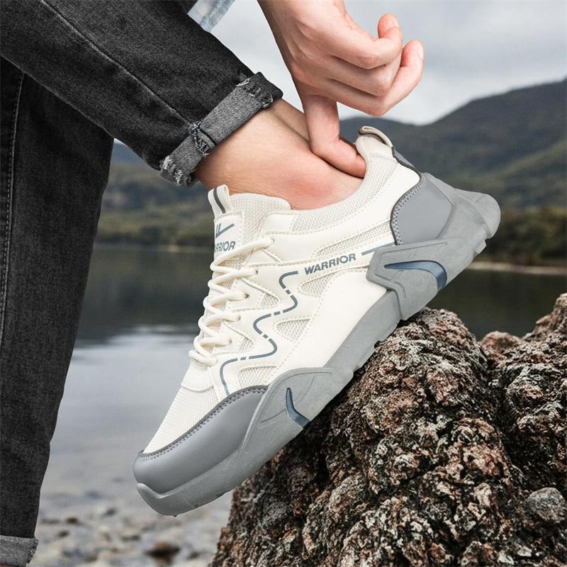 Warrior Повседневная спортивная мода Низкие lifestyle кроссовки Мужские кроссовки Светло-серый WXY(S)-5791N04