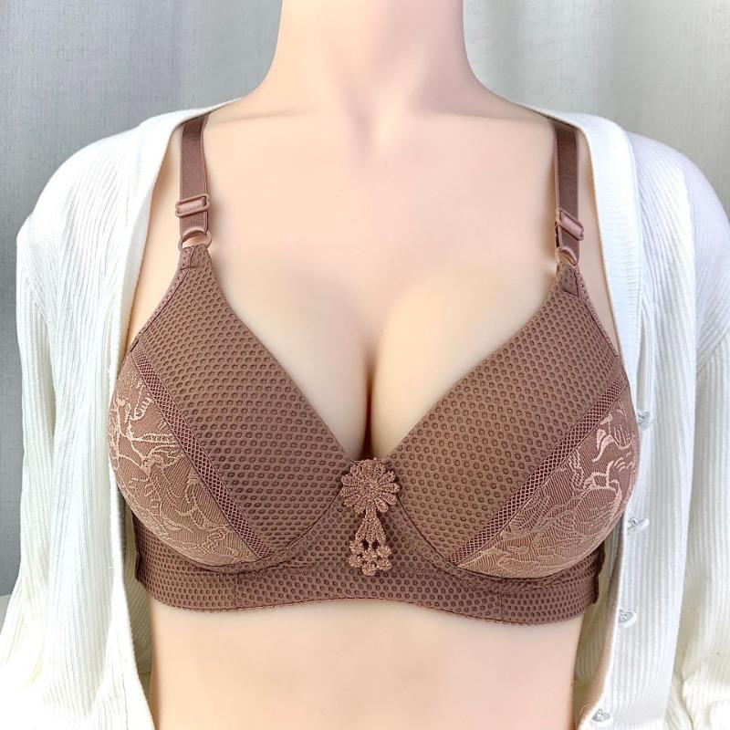 Сексуальный бюстгальтер с небольшой грудью, тонкий, дышащий, на косточках, без стальных колец, женское нижнее белье с принтом, три ряда пряжек