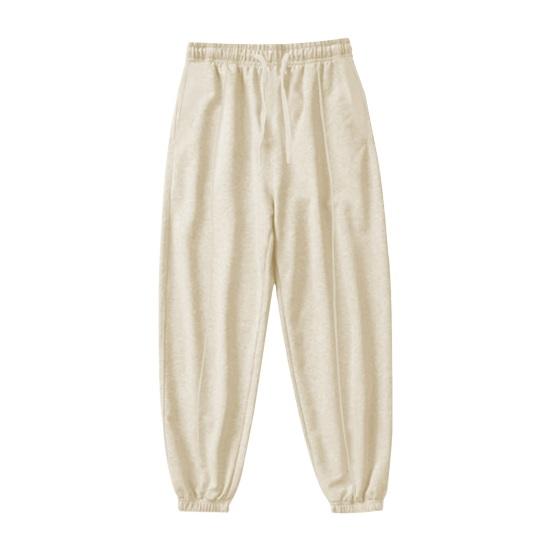 Мужские брюки с завязками и эластичной резинкой на талии, однотонные тонкие свободные спортивные брюки с ремешками на щиколотке, повседневные брюки-шаровары для повседневной носки