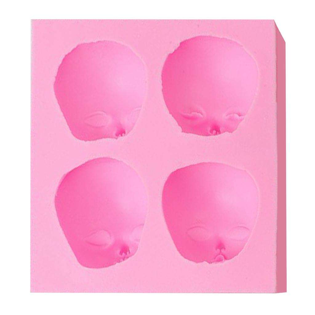 Baby Head Shape Silicone Mold Multipurpose Reusable Sugars DIY Mold For Cakes Decorating Fondant
