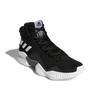 Adidas Pro Bounce 2018 Fashion Versatile Shock Absorption Anti-Slip Mid-Top Basketball Shoes Men Sneakers Black White FW5746