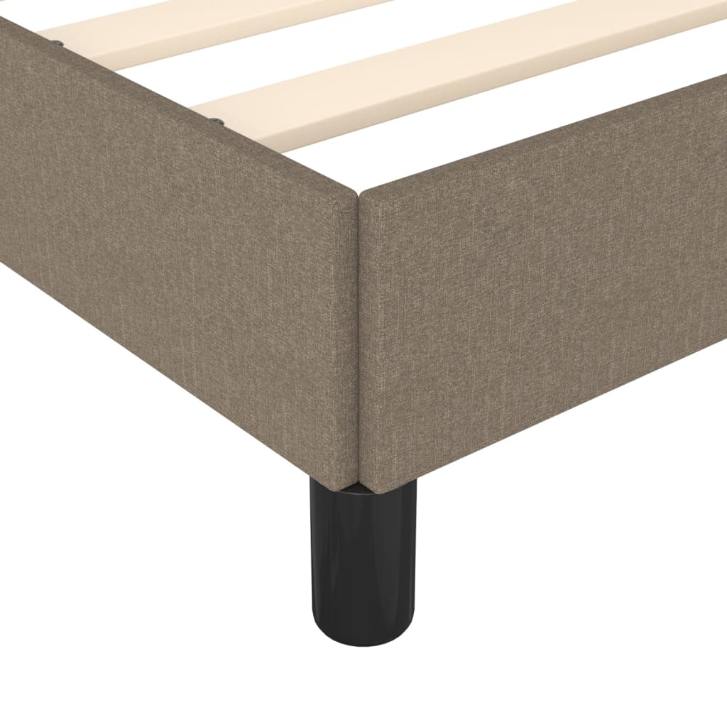 Vidaxl Rama Łóżka Bez Materaca, Taupe, 140X190 Cm, Obita Tkaniną