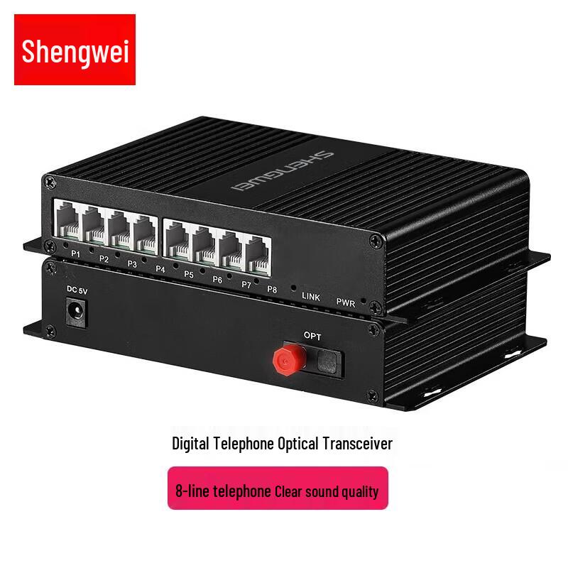 Shengwei 8-канальный цифровой оптический терминал для голосовых телефонных линий PCM